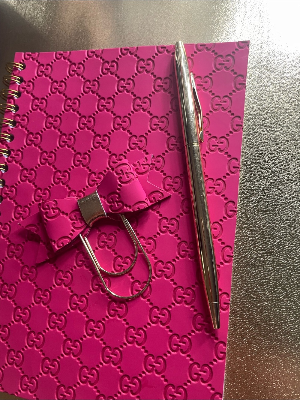 Pink Handmade 5X7 Notebook (gold pen not included)) - Picture 2 of 4